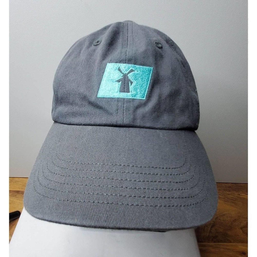 Dutch bros Hat. Unisex. Gray with blue logo. Adjustable.‎